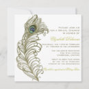 Search for peacock bridal shower invitations Elegant