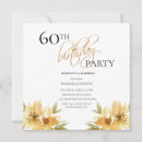 Search for yellow 60th birthday invitations Flowers