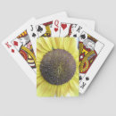 Search for yellow sunflowers playing cards Beautiful