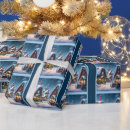 Search for village wrapping paper Blue