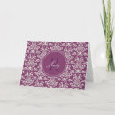Search for damask pattern note cards Purple