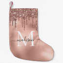 Search for rose gold christmas decor Monogrammed