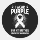 Search for purple awareness stickers Overdose