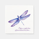 Search for dragonfly napkins Watercolor