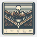 Search for deer in the woods stickers Nature