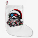 Search for red white and blue christmas stockings America