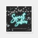 Search for glow in the dark napkins Sweet sixteen