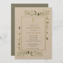 Search for rustic greenery christening invitations Modern