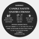 Search for candle stickers Small business