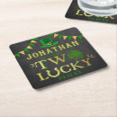 Search for st patricks day coasters Shamrock