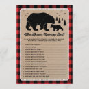 Search for red and black plaid baby shower invitations Adventure