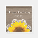 Search for sunflower napkins Cheerful