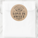 Search for kraft wedding stickers Doughnut