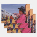 Search for native american indian wrapping paper Vintage