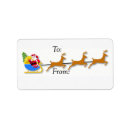 Search for sleigh return address labels Santa