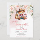 Search for cowgirl baby girl shower invitations It's a girl