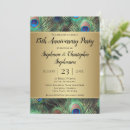 Search for peacock anniversary invitations Elegant