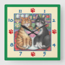 Search for orange tabby cat clocks Cats