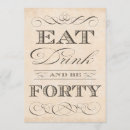 Search for dinner 40th birthday invitations Party