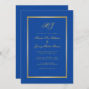 Search for sapphire blue wedding invitations Gold