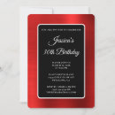 Search for red and black 30th birthday invitations For her