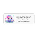 Search for marine animal return address labels Cute