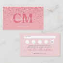 Search for pink glitter business cards Makeup artist