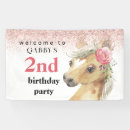 Search for horse birthday banners Pink