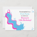 Search for waterslide party invitations Swimming