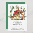 Search for bird 1st birthday invitations Woodland