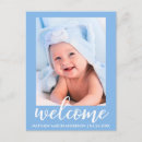 Search for baby boy announcement postcards Newborn