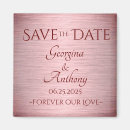 Search for rose gold save the date magnets Burgundy