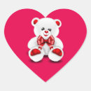 Search for animal valentine stickers White