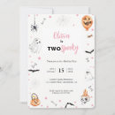 Search for pink halloween birthday invitations For kids