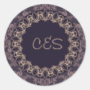 Search for blue damask wedding stickers Lace