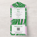 Search for beach wedding invitations Palm leaves