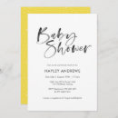 Search for black yellow baby shower invitations Black and white