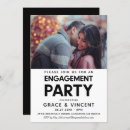 Search for bold engagement party invitations black and white