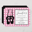 Search for dance recital invitations En pointe