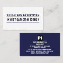 Search for eye business cards Private detective