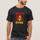 Search for best cat dad ever tshirts Black