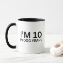 Search for dog years mugs 70th birthday