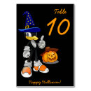 Search for halloween table cards Number