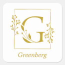 Search for gold monogram letter g initials stickers Monograms