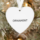 Search for heart shaped christmas tree decorations Blank