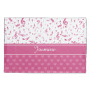 Search for musical notes pillowcases Pink