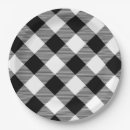 Search for black and white checkered paper plates Lumberjack