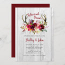 Search for deer rehearsal dinner invitations Antlers