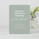 Search for sage bridal shower invitations Bold