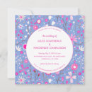 Search for blue floral pattern invitations Trendy